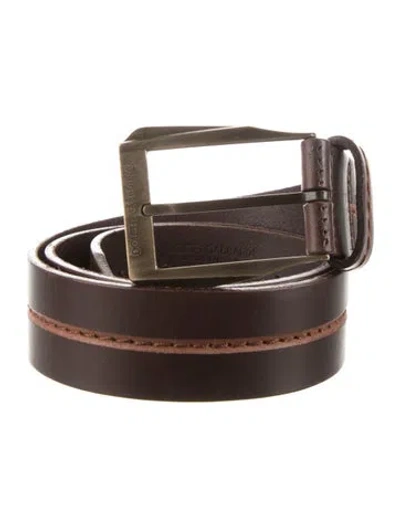 Pre-owned Dolce & Gabbana Leather Belt In Brown