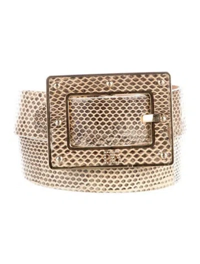 Pre-owned Dolce & Gabbana Leather Belt In Brown