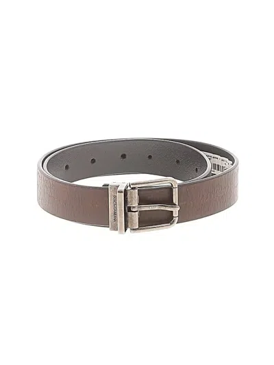 Pre-owned Dolce & Gabbana Leather Belt In Brown