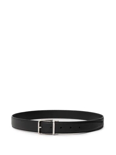 Dolce & Gabbana Leather Belt  In Nero