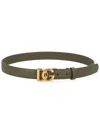Dolce & Gabbana Elegant Premium Leather Belt For Women In Green
