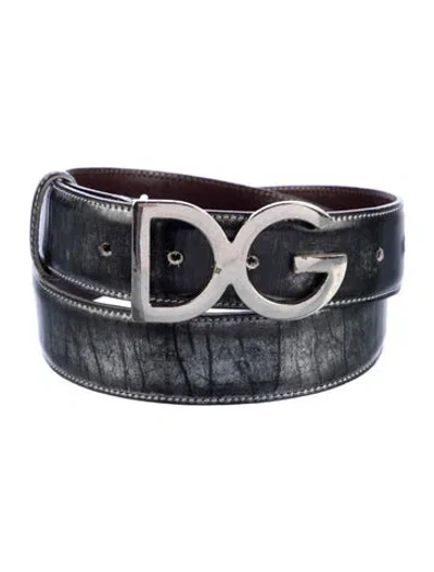 Pre-owned Dolce & Gabbana Leather Belt In Multi