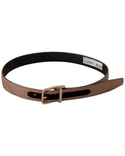 Dolce & Gabbana Leather Belt In Burgundy