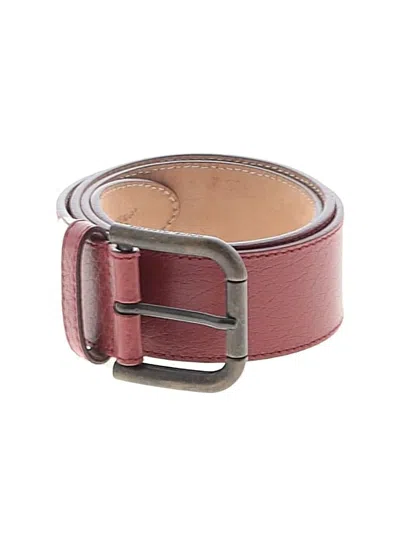 Pre-owned Dolce & Gabbana Leather Belt In Red