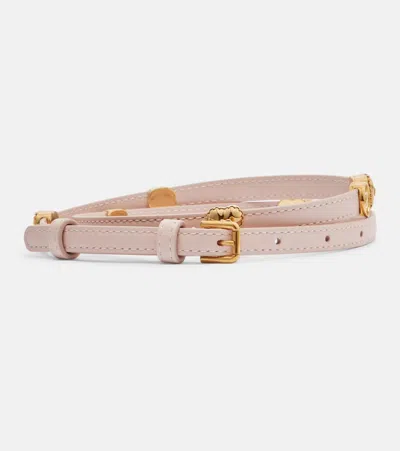 Dolce & Gabbana Leather Belt In Sand