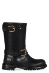 Dolce & Gabbana Knee-high Boots With Buckle Detail In Black