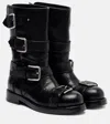 Dolce & Gabbana Black Ankle Boots With All-over Buckles In Leather Woman In Black