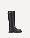 Dolce & Gabbana Buckle Lug Mid-calf Round Toe Boots In Multi