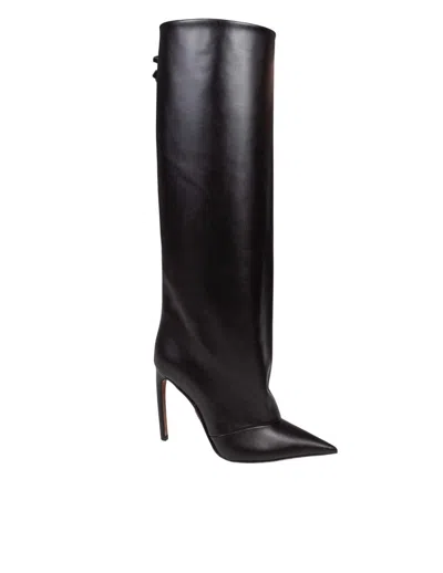 Dolce & Gabbana Leather Boot In Black