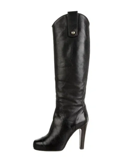 Pre-owned Dolce & Gabbana Leather Boots In Black