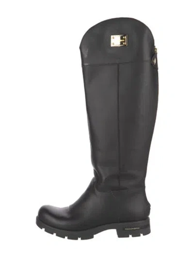 Pre-owned Dolce & Gabbana Leather Boots In Black