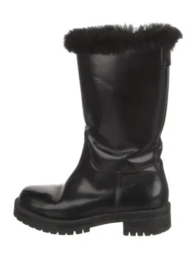 Pre-owned Dolce & Gabbana Leather Boots In Black