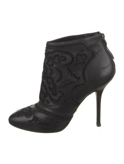 Pre-owned Dolce & Gabbana Leather Boots In Black