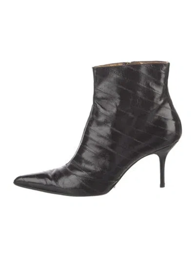 Pre-owned Dolce & Gabbana Leather Boots In Black