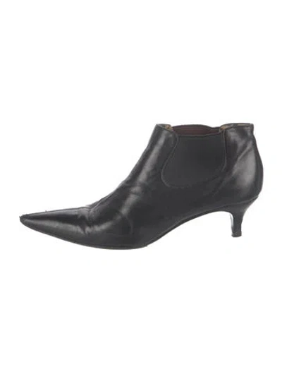 Pre-owned Dolce & Gabbana Leather Boots In Black