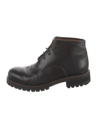 Pre-owned Dolce & Gabbana Leather Boots In Black