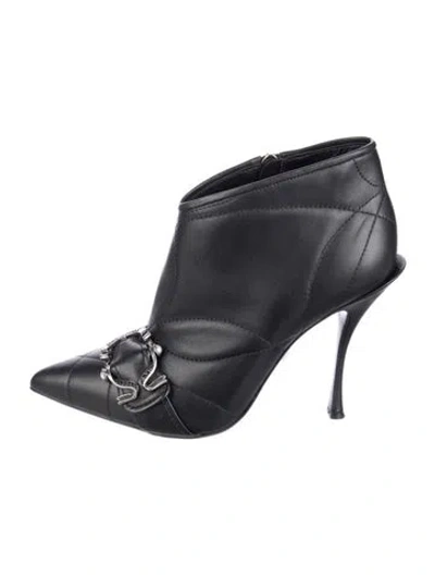 Pre-owned Dolce & Gabbana Leather Boots In Black