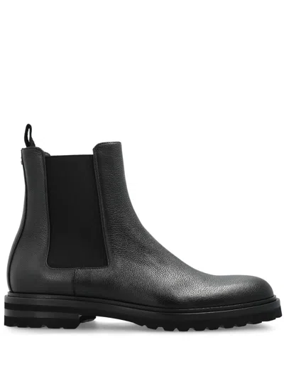 Dolce & Gabbana Leather Boots In Black