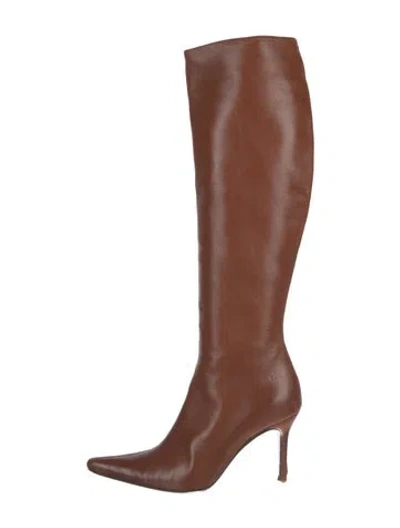 Pre-owned Dolce & Gabbana Leather Boots In Brown