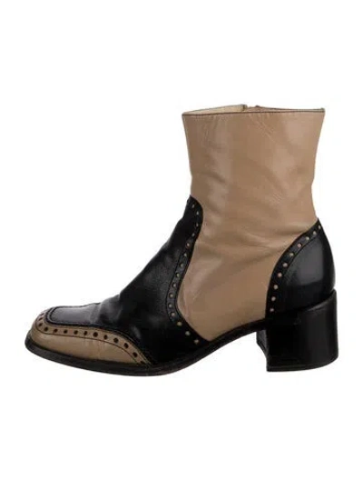 Pre-owned Dolce & Gabbana Leather Boots In Brown