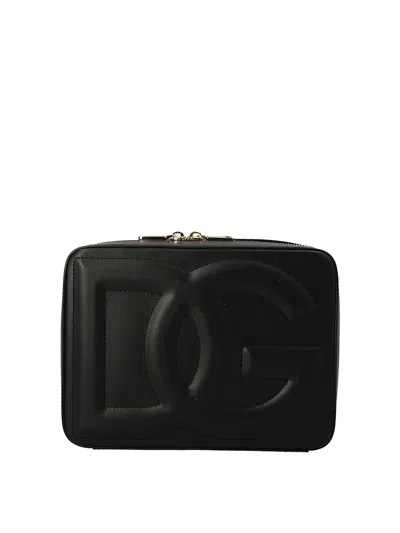 DOLCE & GABBANA LEATHER CAMERA BAG