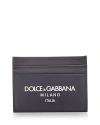 Dolce & Gabbana Leather Card Case In Blue