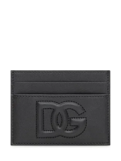 Dolce & Gabbana Women Portacarte In Pelle In Black