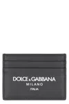 Dolce & Gabbana Leather Card Holder In Black