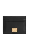Dolce & Gabbana Women Leather Card Holder In Black