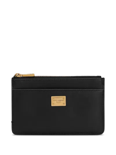 DOLCE & GABBANA LEATHER CARD HOLDER