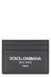 Dolce & Gabbana Leather Card Holder In Black