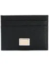 Dolce & Gabbana Leather Card Holder In Black