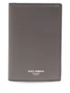 Dolce & Gabbana Logo Lettering Bifold Wallet In Grey