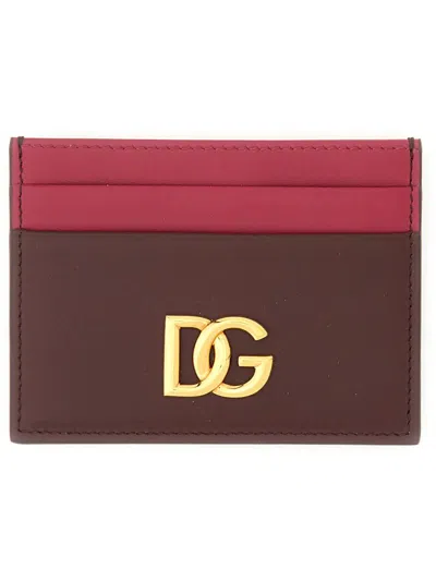 Dolce & Gabbana Women Leather Card Holder In Multicolor