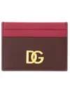 Dolce & Gabbana Leather Card Holder In Multicolour
