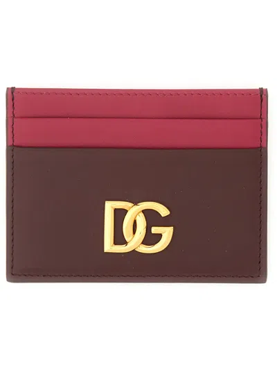 DOLCE & GABBANA LEATHER CARD HOLDER