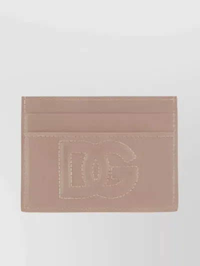 DOLCE & GABBANA LEATHER CARD HOLDER STITCHED DETAIL