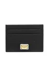 Dolce & Gabbana Black Credit Card Holder In Black