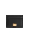 Dolce & Gabbana Women Leather Card Holder In Black