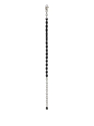 Dolce & Gabbana Leather Chain-link Belt In Black