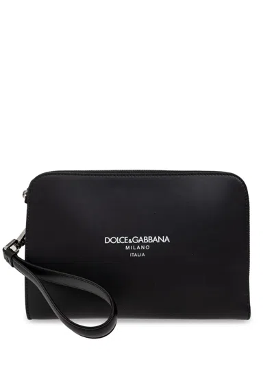 DOLCE & GABBANA LEATHER CLUTCH