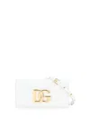 Dolce & Gabbana Leather Clutch In Bianco Ottico