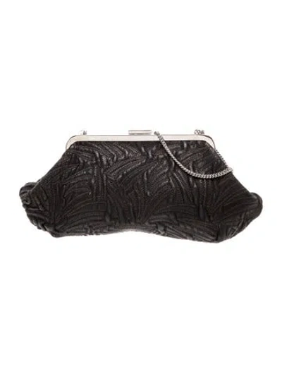 Pre-owned Dolce & Gabbana Leather Clutch In Black