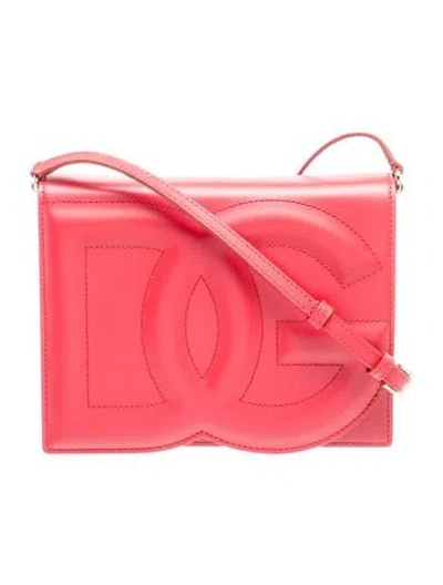 Pre-owned Dolce & Gabbana Leather Clutch W/ Tags In Red