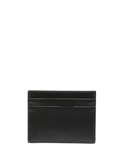 Dolce & Gabbana Leather Credit Card Case In Black