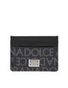 DOLCE & GABBANA DOLCE & GABBANA LEATHER CREDIT CARD HOLDER