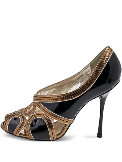 Pre-owned Dolce & Gabbana Leather Cut-out Pumps
