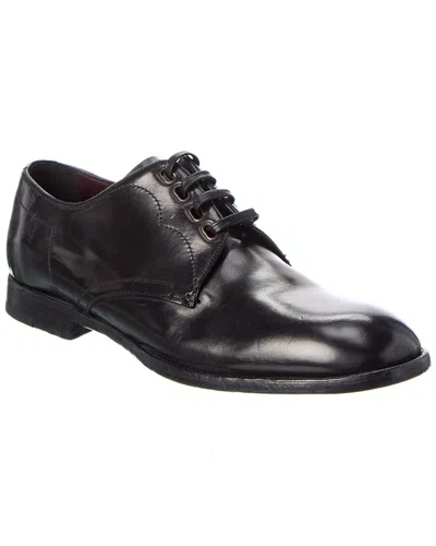 Dolce & Gabbana Leather Derbies Men In Black