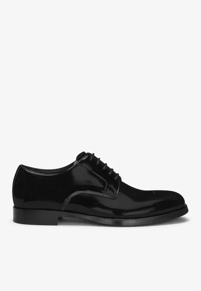 Dolce & Gabbana Leather Derby In Black
