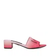 Dolce & Gabbana Dégradé Logo Cutout Leather Mules